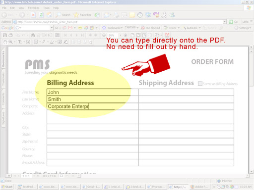 Type directly onto the PDF!